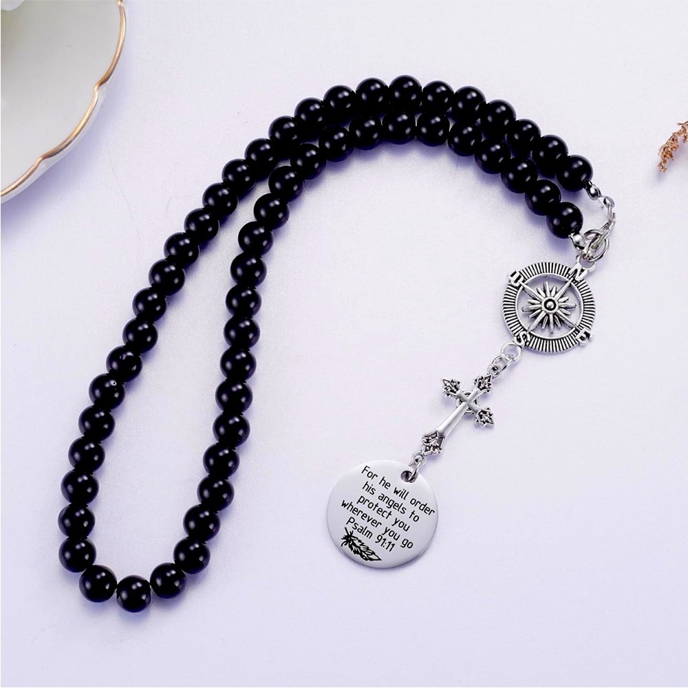 Rear View Mirror Car Charm, Psalm 91:11, Bible Verse, Religious Gifts
NEW